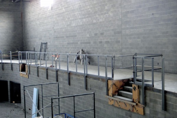 future stairway in main gym 2