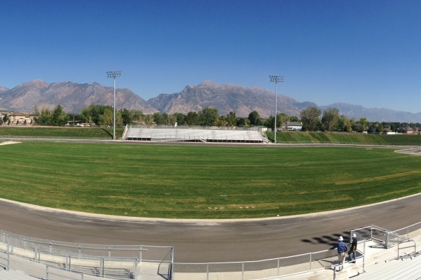 panoramic complete football field